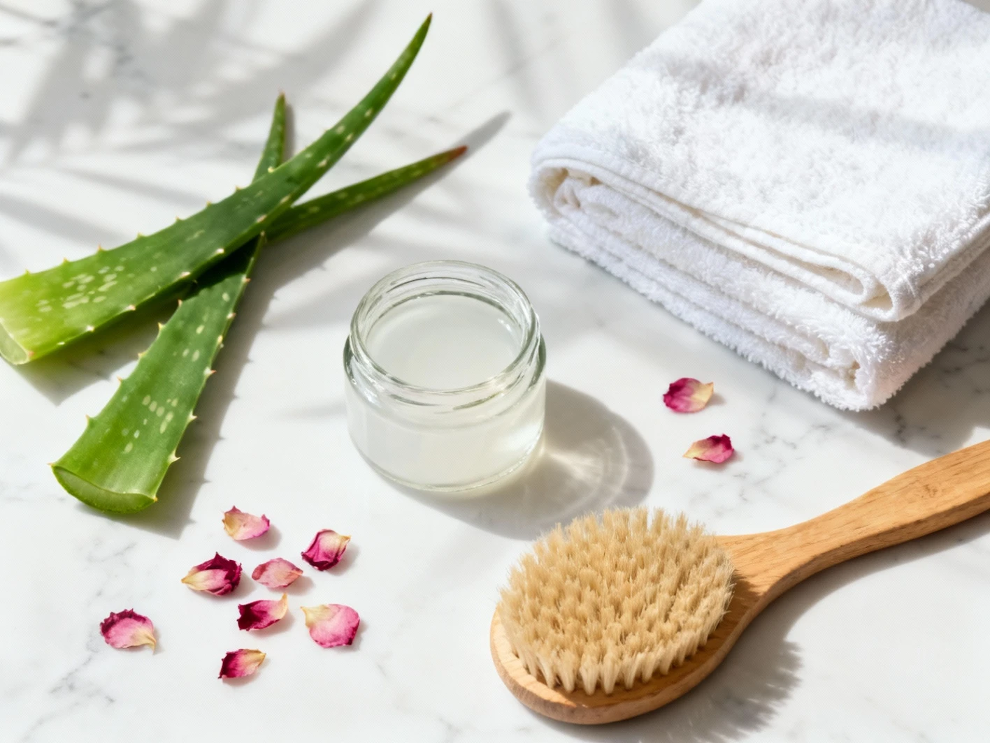 Cosmetiques naturels et petales de rose